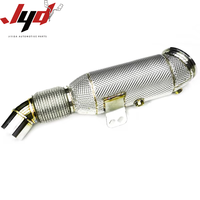 Nuevo Downpipe Catalizado de Alto Rendimiento de 200 Celdas para BMW B58, Downpipe Deportivo de 5 Pulgadas con Catalizador Trasero y Protector Térmico para M140i 550 330i