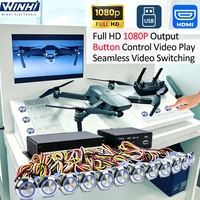 Reproductor Multimedia de Señalización Digital para Museos MPC1920-12L, Smart TV Box con 12 Botones LED para Cambio Rápido de Archivos