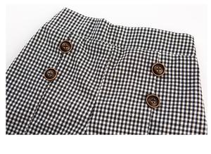 เสื้อผ้าเด็กใหม่ ขายส่งเสื้อผ้าอินเดีย แฟชั่นเสื้อผ้าฝ้ายเด็กผู้หญิง เสื้อแขนกุดสีขาวผูกโบว์ กางเกงขาสั้นลายสก็อต ชุดเซ็ต - Product Image 6