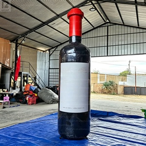 <span class=keywords><strong>Bouteille</strong></span> de <span class=keywords><strong>vin</strong></span> <span class=keywords><strong>rouge</strong></span> géante gonflable personnalisée de 12 pieds, modèle de <span class=keywords><strong>bouteille</strong></span> de <span class=keywords><strong>vin</strong></span> de style Bordeaux, gonflable pour vignobles/événements/festivals/publicité - Product Image 1