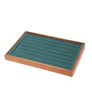 Khay Đựng Nhẫn Trang Sức Sơn Mài Lớn Bằng Gỗ Cổ Điển Sang Trọng Có Đèn Quầy Hộp Trưng Bày - Product Image 4