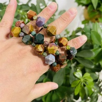 Perles en pierre d'agate océanique à facettes de haute qualité en gros