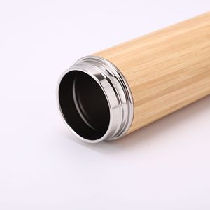 Infusor de té de acero inoxidable con aislamiento personalizado Frasco de madera Vaso de madera Termo B Vaso de madera Termo - Product Image 2