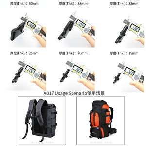 Side Release Buckle A-017 Plastic Adjustable For Bags Backpacks <b>Webbing</b> <b>Straps</b> Durable 15mm 20mm 25mm 32mm 38mm 50mm - Product Image 4