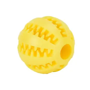 Durevole in gomma dura spazzolino da denti rotolamento per allenamento anguria Pet molare Eco Dog Ball Pet Treat palle giocattolo