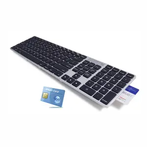 Bestseller Low Profile Smart Card USB-Tastatur Smart Card Reader USB-Tastatur