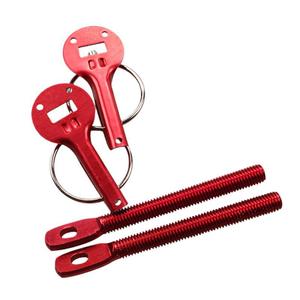 Car <b>Engine</b> <b>Hood</b> Lock Kit Red Metal Replacement Parts for Repair and Upgrade Automotive Accessories - Product Image 1