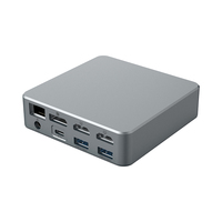 Station d'accueil Type-C 15 en 1 USB-C vers 3 écrans (3 moniteurs) pour Macbook Windows avec DP 4K 60Hz VGA PD 100W Hub USB C