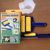 Qingle Hot Sell Magic Wieder verwendbares Teppich gewebe Wasch bare Sticky Lint Roller Roll mit Staub tuch bürste Tierhaar reiniger
