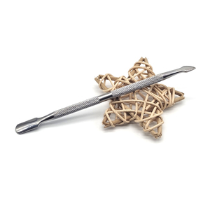 Outil de soin des ongles, pousse-ongles double face en acier inoxydable, coupe-cuticules à bord droit, pour manucure et pédicure en salon - Product Image 5