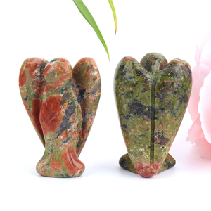 Pierre de cristal naturelle sculptée en forme d'ange pour la décoration de la maison - Product Image 3