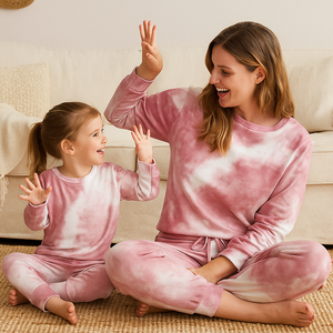 Tie Dye Loungewear <strong>Women</strong> Sets Mother and Daughter Matching Outfits <strong>Leggings</strong> Ladies Sleepwear Winter Kids Girls Pajama Sets <strong>Women</strong> - Product Image 1