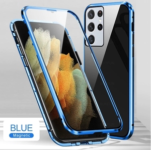 Ốp điện thoại <span class=keywords><strong>Samsung</strong></span> <span class=keywords><strong>Galaxy</strong></span> S25 Ultra khung kim loại từ tính, kính cường lực phủ toàn diện, bảo vệ 360 độ, độ phân giải cao hai mặt - Product Image 1