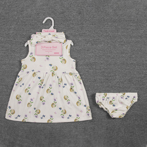 Vestiti su misura del bambino vestito <span class=keywords><strong>per</strong></span> le bambine del neonato carino stampa floreale <span class=keywords><strong>per</strong></span> i compleanni di estate <span class=keywords><strong>per</strong></span> 6-12 neonati - Product Image 2