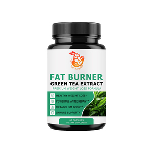 Complément alimentaire à prix avantageux pour la détoxification, l'augmentation de la vitalité et la perte de poids, avec extrait de thé vert, capsules brûle-graisses - Product Image 1