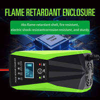 Pengisi Daya Baterai Asam Timbal 12V 10A 120W Cerdas dengan Kontrol Suhu untuk Perbaikan, Cocok untuk Mobil Listrik dan Sepeda Motor saat Perjalanan