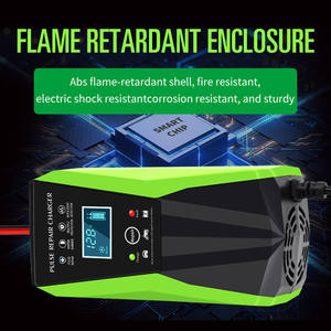 Cargador de batería de coche eléctrico para motocicleta, 12V, 10A, pulso, 80W, para reparación, punto transfronterizo para batería de plomo ácido de vehículo de Motor - Product Image 4