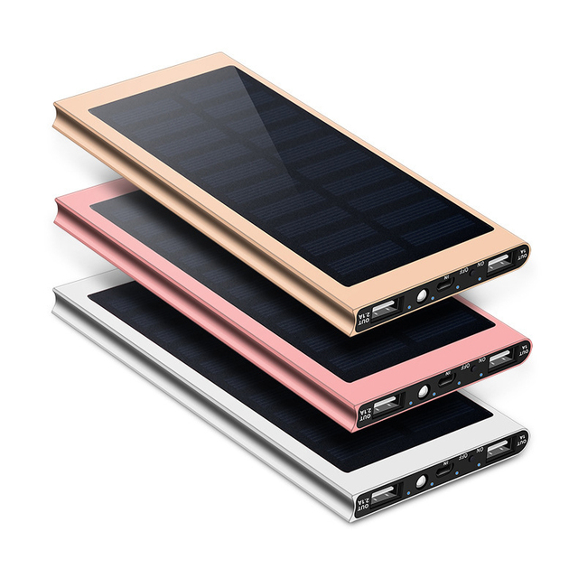 Solar Charger with Foldable Panels Outdoor Power Bank Fast Charging Solar Power Bank