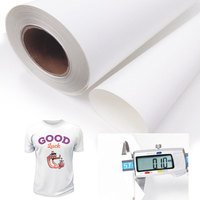 Vinyle thermocollant imprimable éco-solvant anti-sublimation pour impression sur tissu noir foncé pour t-shirts