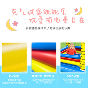 Castillo Inflable, Estructura de Juego con Forma de Dibujos Animados, Material de PVC, Uso Interior y Exterior, para Niños, Equipo para Parques de Diversiones - Product Image 4