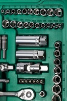 Jeu de clés à douilles SATA 09510 de 150 pièces, embouts 1/4, 3/8, 1/2, métriques et SAE, 6 et 12 points, en acier au chrome-vanadium, autres outils à main