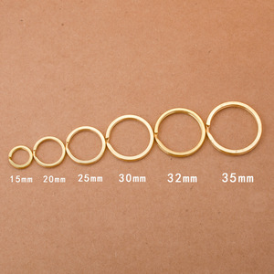 Porte-clés rond en laiton massif, résistant à l'usure, <span class=keywords><strong>CoMade</strong></span>, idéal pour le bricolage - Product Image 5
