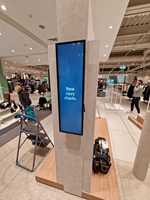 Barre étirée personnalisée panneau d'écran d'affichage Android panneau publicitaire tactile LCD de 3 ans bannière d'étagère numérique signalisation numérique