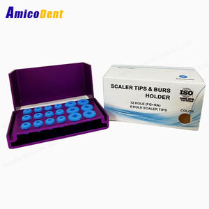 Kotak penyimpanan <span class=keywords><strong>Dental</strong></span>, wadah <span class=keywords><strong>Burs</strong></span> gigi warna-warni 18 lubang, kotak penyimpanan <span class=keywords><strong>Burs</strong></span> Stand aluminium disinfeksi dengan warna penutup silikon - Product Image 4