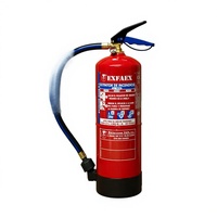 Extintor de Incendios Portátil AUXI-FOC de 6L con Agua + Espuma AFFF (Clase B) Certificado CE EN3, Cilindro de Acero Inoxidable Hecho en España