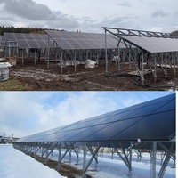 Système de montage au sol pour ferme solaire, structure de montage photovoltaïque en acier personnalisée, support photovoltaïque, rail de montage solaire pour panneau photovoltaïque |   Panneau d'art