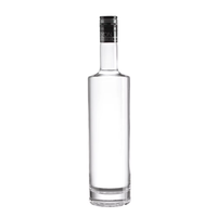 Bouteille en verre pour spiritueux 750 ml, vente en gros, directement de l'usine, pour vin et autres boissons alcoolisées