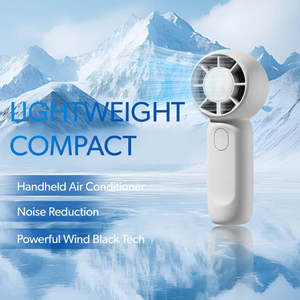 Ventilateur portable numérique JF157 mini USB rechargeable, 199 niveaux, turbo haute vitesse, puissant, avec affichage numérique et dissipation thermique - Product Image 4