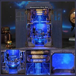 Kit de maison miniature Hamaileon à faire soi-même, puzzle en bois 3D pour maison de poupée, coin lecture pour adultes, adolescents, débutants, cadeau pour la famille et les amis - Product Image 3