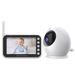 Moniteurs pour bébés Anicebb, vision nocturne sans fil, résolution 720P, détection de mouvement, surveillance musicale, compagnie au chevet du lit - Product Image 1