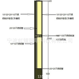 โคมไฟสวนกลางแจ้งสแตนเลส Hongjing Lighting หลอดไฟ LED ใช้งานได้ 50000 ชั่วโมง 120 ลูเมน/วัตต์ เจ้อเจียง ประเทศจีน - Product Image 5