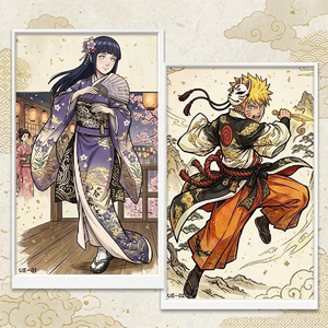 Planche d'art Anime Nijia, carte à collectionner personnalisé<span class=keywords><strong>e</strong></span>, personnage de manga japonais, bord doré, planche Shikishi pour la décoration murale de la chambre des fans, cadeau - Product Image 2