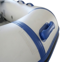 Kayak gonflable professionnel 2 places 230 cm en PVC 0,9 mm d'épaisseur, portable et pliable, avec rames, pour la pêche, l'aventure et le tourisme en radeau.
