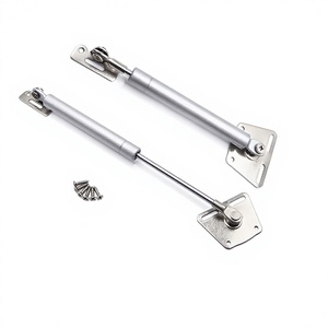 Tige de support pneumatique pour porte de meuble relevable, vérin à gaz, ressort à gaz, en alliage d'aluminium, modèle 4, tête en fer, quincaillerie télescopique - Product Image 1