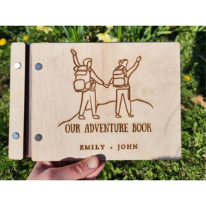 Factory Wholesale A4 A5 Wooden Cover <strong>Wedding</strong> Guest Book Album Memory Message Notebook <strong>Keepsake</strong> for Anniversary Birthday Journal - Product Image 4