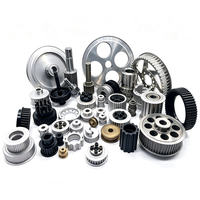 Poulie de distribution en aluminium usinée sur mesure HTD 5M 20T 40T 60T avec alésage de 8 mm 20 mm et largeur de courroie de 15 mm pour machines d'automatisation