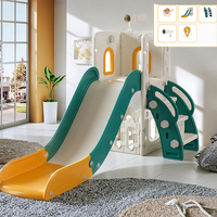 Ensemble de jeux de glisse d'intérieur pour tout-petits avec panier de basket-ball, jouets de glisse pour enfants de plus de 1 an, utilisation à domicile et espace de rangement pour la maternelle