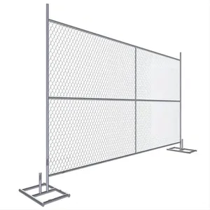American Hot Sale Chain Link Temporary Fence Movable Chain Link Fence