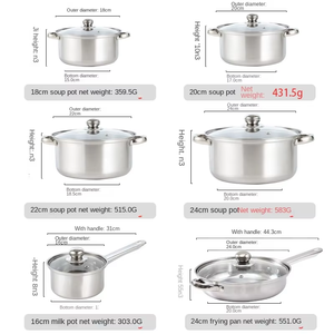 Bộ dụng cụ nấu ăn bằng thép không gỉ 12 món, thiết kế hiện đại, không khói, an toàn với lò nướng và máy rửa chén, xuất khẩu. - Product Image 3