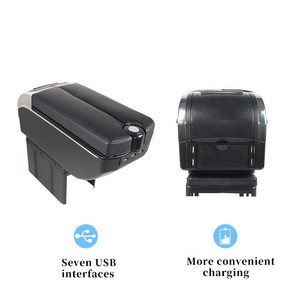 Nueva Caja Reposabrazos Universal para Auto con Almacenamiento Central y Puerto USB, Multifuncional, de Plástico, Compatible con Modelos AC-450 - Product Image 4