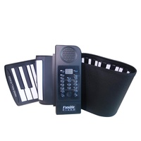 Éducatifs enfants adulte Portable silicone épais 61 Touches Flexibles Électronique clavier souple Retrousser Piano