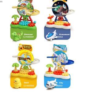 El más nuevo rompecabezas para niños Diy pequeño juguete de construcción de estacionamiento 360 <span class=keywords><strong>Rolling</strong></span> Cute Bricks Gear <span class=keywords><strong>Duck</strong></span> Track Toys - Product Image 6