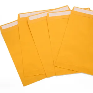 6in x 9in sarı Kraft zarf altın sığır derisi çin tarzı zarf kapak kabuğu ve mühür zarfı