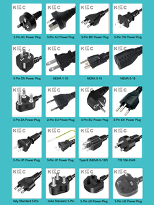 Câble d'extension américain noir IEC C5, cordon d'alimentation plat avec connecteur NEMA 5-15P, câble IEC320 18AWG SJT - Product Image 3