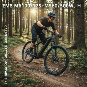 จั<span class=keywords><strong>ก</strong></span>รยานเสือภูเขาไฟฟ้า คาร์บอนไฟเบอร์ 12 สปีด 48V14AH  Rockshox Maxxis สำหรับผู้ใหญ่ สำหรับ<span class=keywords><strong>ก</strong></span>ารผจญภัยและการแข่งขัน - Product Image 1