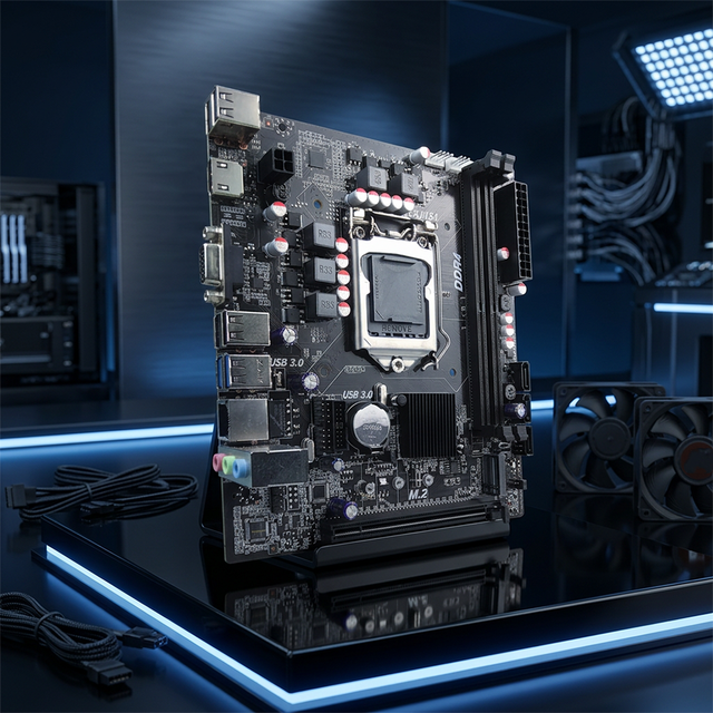 PCWINMAX New H110 Micro ATX Motherboard LGA 1151 DDR4 32GB OEM ODM Ready Stock for 6th 7th Gen CPU Office Desktop